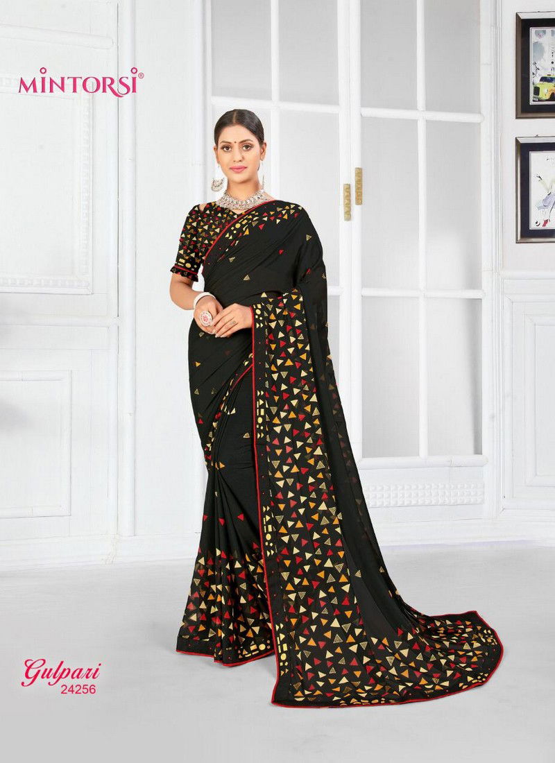 MINTORSI GULPARI Latest Fancy Designer Festive Wear Weightless With Exclusive Mill Foil And Hand Table Border Saree Collection